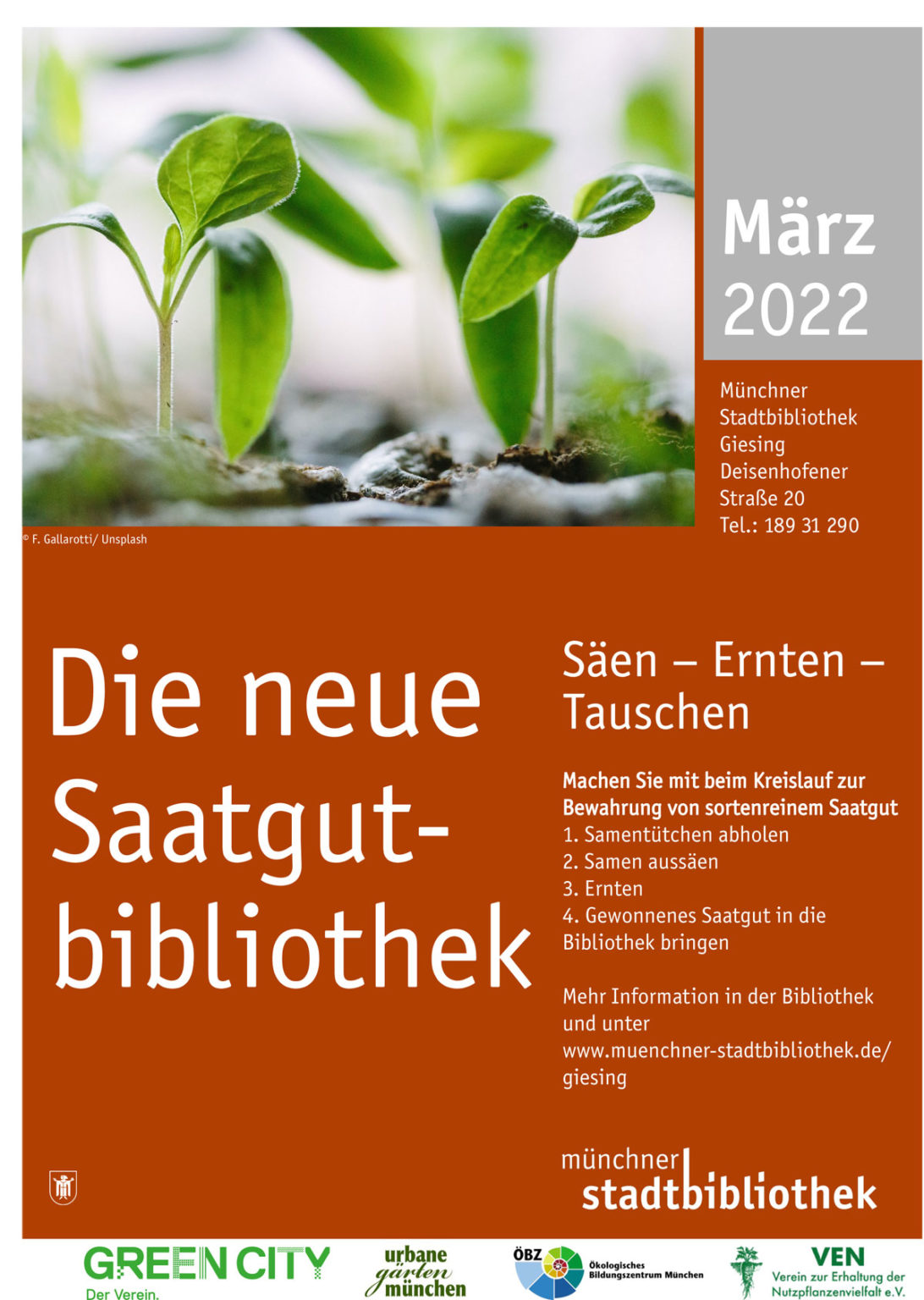 Saatgutbibliothek Saatgut tauschen Giesing Trudering im Wandel